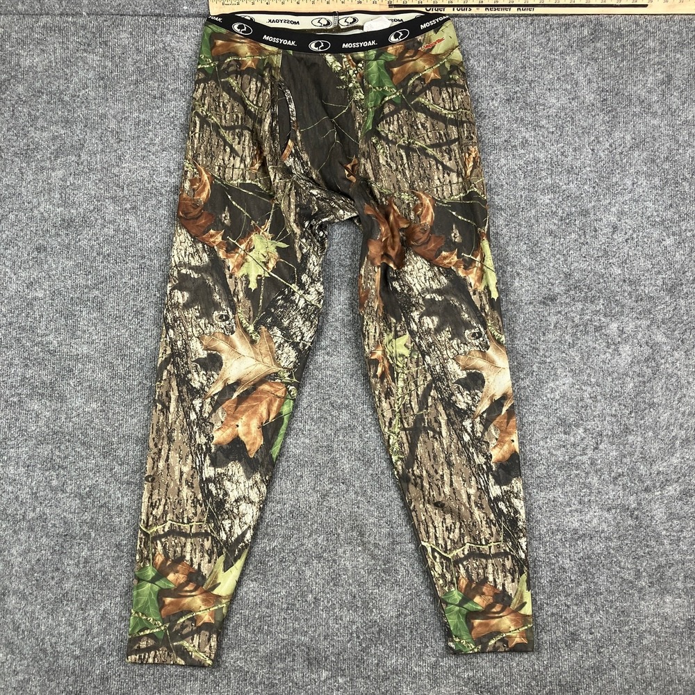 Mossy Oak Base Layer Pants Mens M Camo Vaportech Thermal Hunting Outdoor